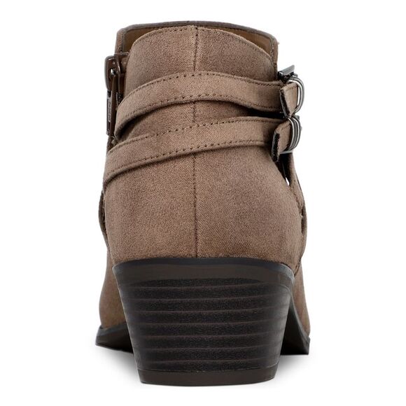 STYLE & COMPANY Womens Beige Willoww Round Toe Block Heel Zip-Up Booties 11 M - Picture 2 of 4